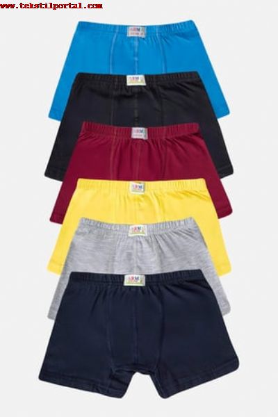 Boys' Boxer briefs manufacturer and Boys' boxer wholesaler in Turkey<br><br><p><span style=